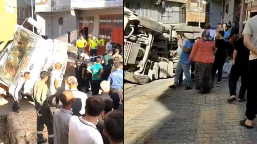 Sokakta oyun oynuyordu freni bosalan kamyon 6 yasindaki zeynepi hayattan kopardi Zx2spnI3